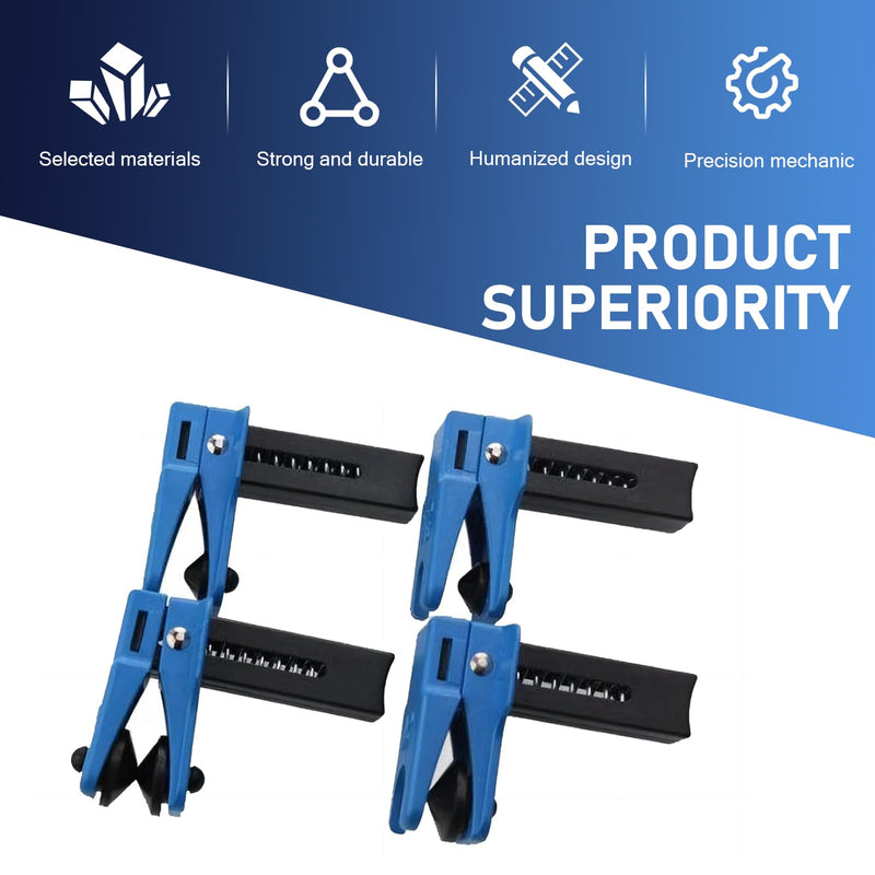 4 PCS Brake & Fuel Line Stoppers Kit – 3/8" 5/16" 1/2" Banjo Vertical Brake Line Plugs, PVC Edge with RPV Handle, Auto Stop Clamps for Auto Repair (Blue)