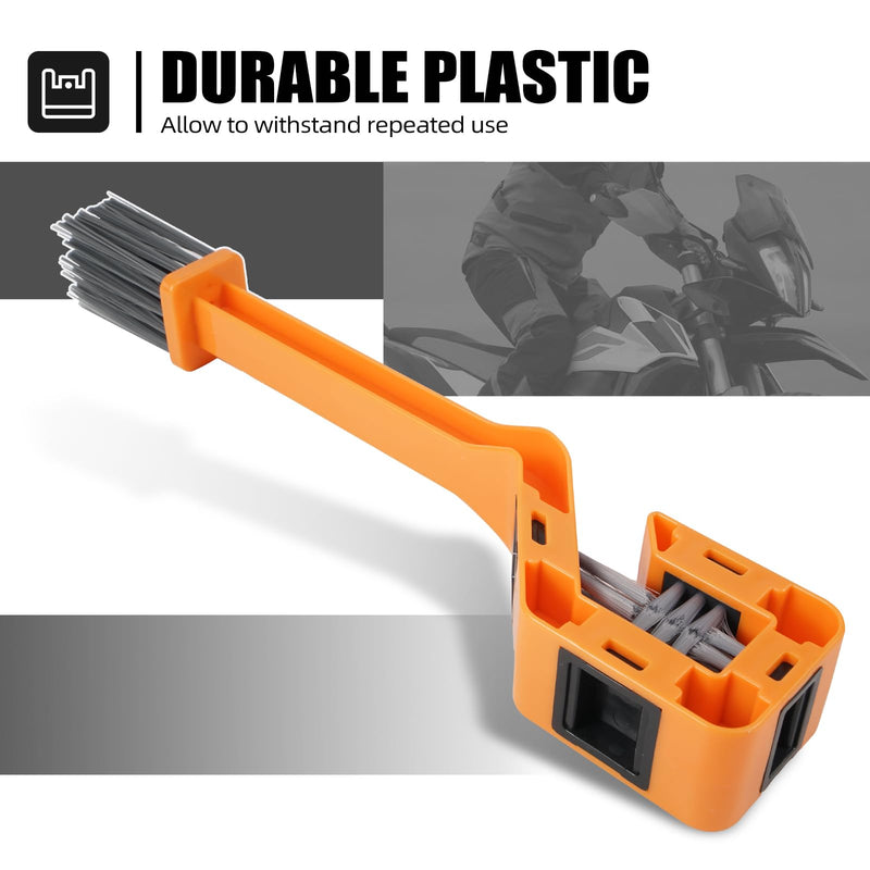 NICECNC Universal Chain Cleaning Brush Compatible with The Oil Dirt Chain & Sprocket of Steet, Sport, Off-Road Motorcycles, ATVs, Bicycles etc. Compatible with KTM Compatible with Yamaha See Fitment