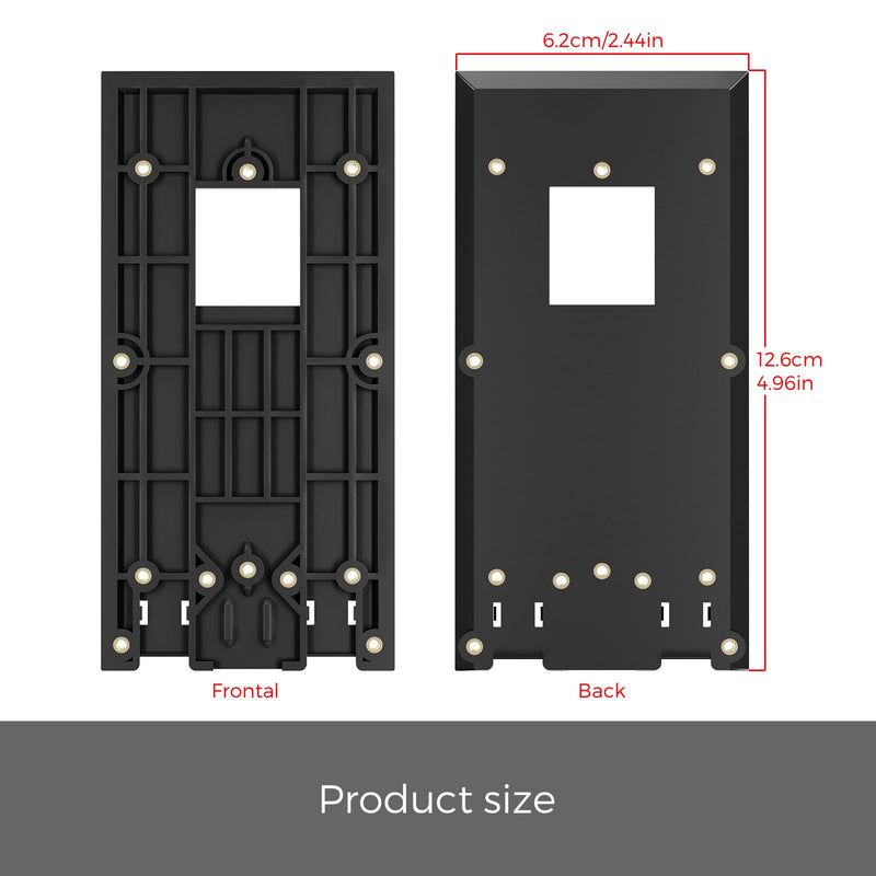 No-Drill Ring Doorbell Mount, Adhesive Doorbell Mounting Bracket Compatible with Ring Video Doorbell (2nd Generation 2020 Release), 3, 3 Plus, 4, Battery Doorbell Plus/Pro Stick-On Back Plate