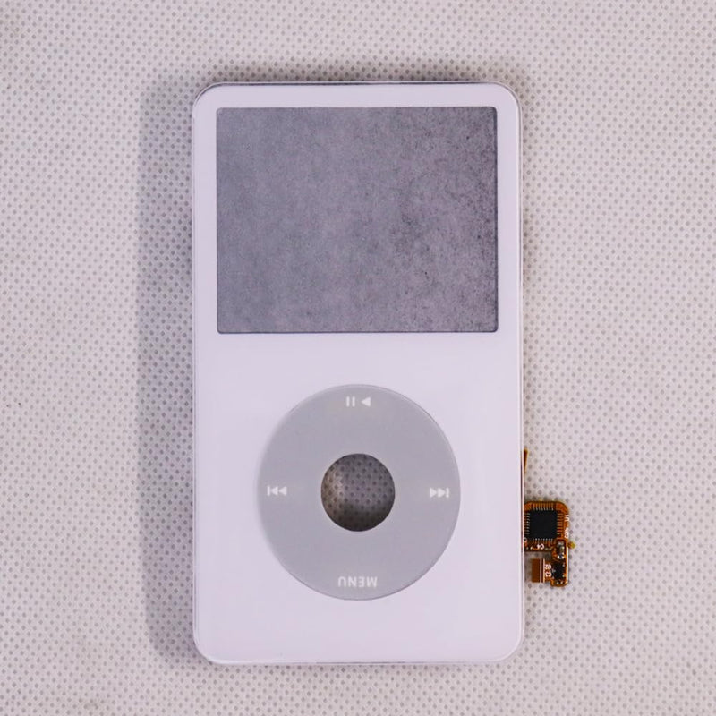 White faceplate with clickwheel with Button Key for iPod Video 5th gen 30GB 60GB 5.5th gen 30GB 80GB Plastic housing case White