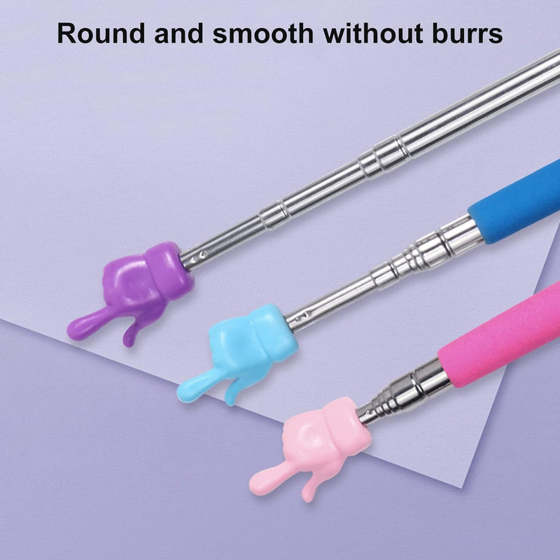 Purple 21.6 Inch Telescopic Teachers Pointer, Teaching Pointer Stick for Classroom, Metal Hand Retractable Pointer Extended Length Handheld Presenter Whiteboard Pointer Presentation Pointers Products