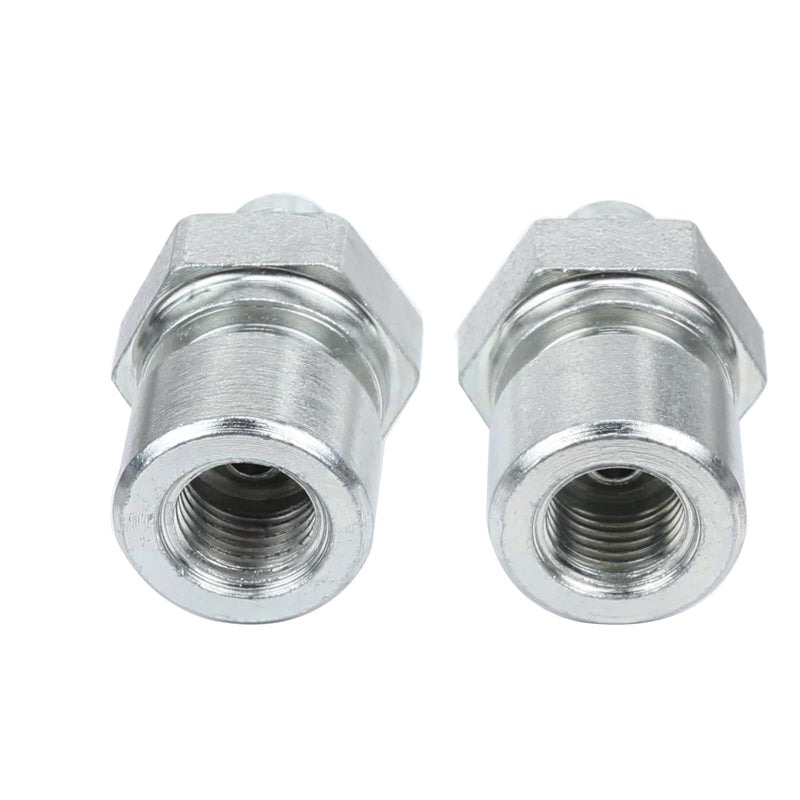 -3 AN Male to 3/8 x 24 Inverted Flare Adapter for 3/16" Brake Line, Zinc Steel, Pack of 2 3AN to 3/8 x 24 - 2PCS