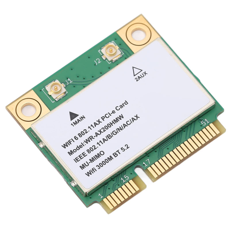 AX200HMW 6 Card Band 802.11 A/B/G/N/AC/AX Half Mini PCI-E Card Network Adapter BT5.2 for PC, Laptops, Only for WIN10 (64bit)