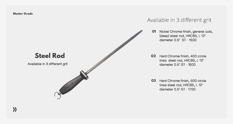 Impact Resistant Black Ceramic Finish Knife Sharpener Rod, Knife Honing Rod, knife sharpeners for kitchen knives L 11″ D 0.6” Black Ceramic 11" 8 Mohs
