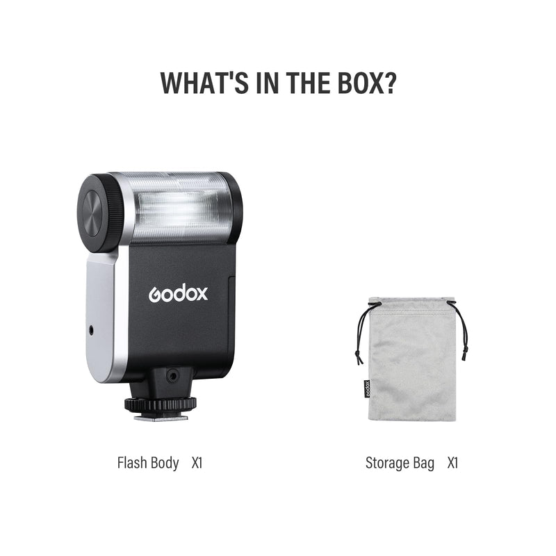 Godox iA32 Mini Flash Camera Iflash ia 32, Speedlite GN15 with 8 Power Levels 1/128-1/1 Compact Portable Auto and Manual Hot Shoe Flashes for Fuji, for Canon, for Nikon, for Sony (Godox iA32 Flash)