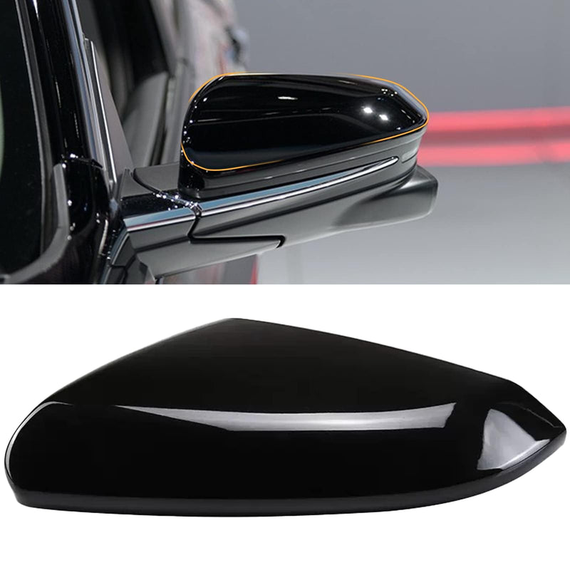 Moonlinks Compatible with 2016-2021 Honda Civic Driver Side Mirror Cover Replacement,Glossy Black Mirror Cap for 10th Gen Civic,2019-2022 Insight,Left Side Door Rearview Mirror Cover Trim(1PC) Civic Side Mirror Cover-Black-Left