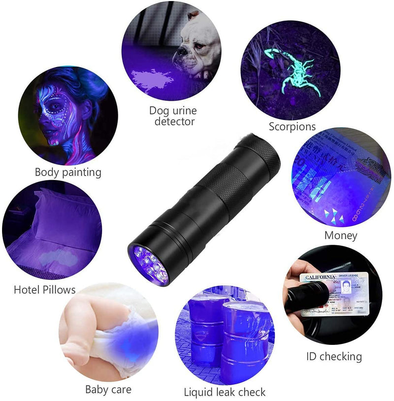 Wale&Morn Refrigerant Leak Detector kit for AC Leak Detection, Halogen Gas Detector, HAVC freon Leak Detector Tools with UV Flashlight and UV Glasses for detect R134a, R22, R12, R410a, etc WJL-6000+UV