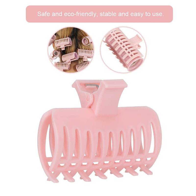 15Pcs/Set Curler Clip Hair Roller Fixing Clamp For Thin Hair, Hair Claws Clips For Hair, Matte Claw Clips, Neutral Hair Clips