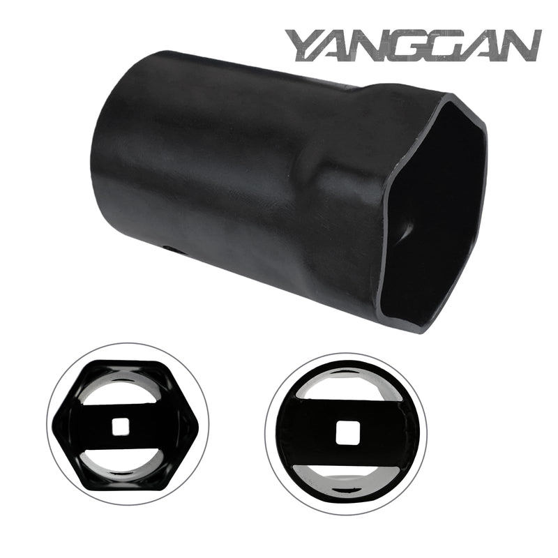 Hub Socket Nut Kit 1/2" Drive 54mm Compatible with Landcruiser Hilux 4x4 for Nissan Patrol, for Toyota FJ LN RN BJ HJ KZN165R T100 LC100 4WD 4X4 Hex Front Wheel Bearing Hub Axle Nut Socket
