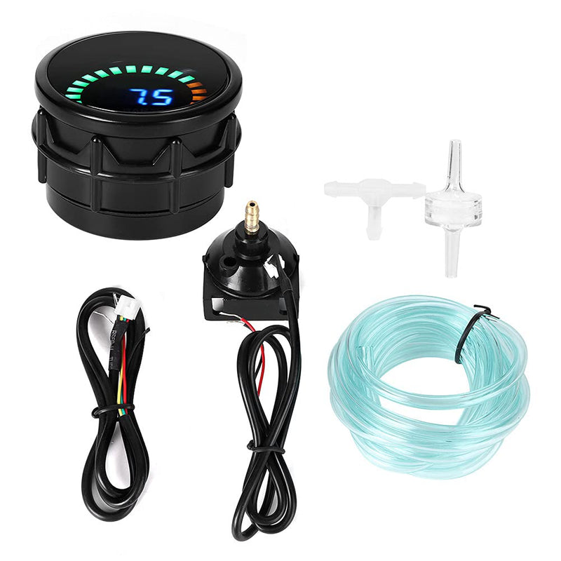 2in Vacuum Gauge Meter LED Scale Digital Display Automotive Digital Vacuum Gauge 12V Universal Auto Car Vacuum Gauge Meter Kit Car Vacuum Gauge Set Automotive Vacuum Meter