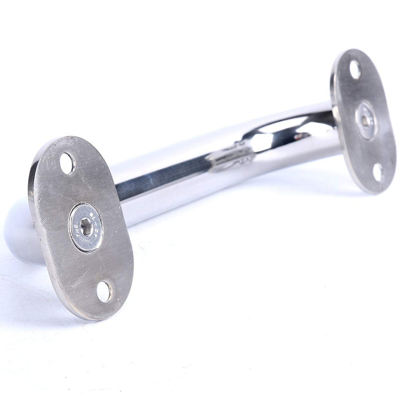 Amarine Made Stainless Steel Boat Handrail, Marine Rail, Grab Handle, Overall Length 9",Plate Size 1-5/8"2-1/2" Round Tube 1" Fastener1/4 - W9968S (2-Pack)