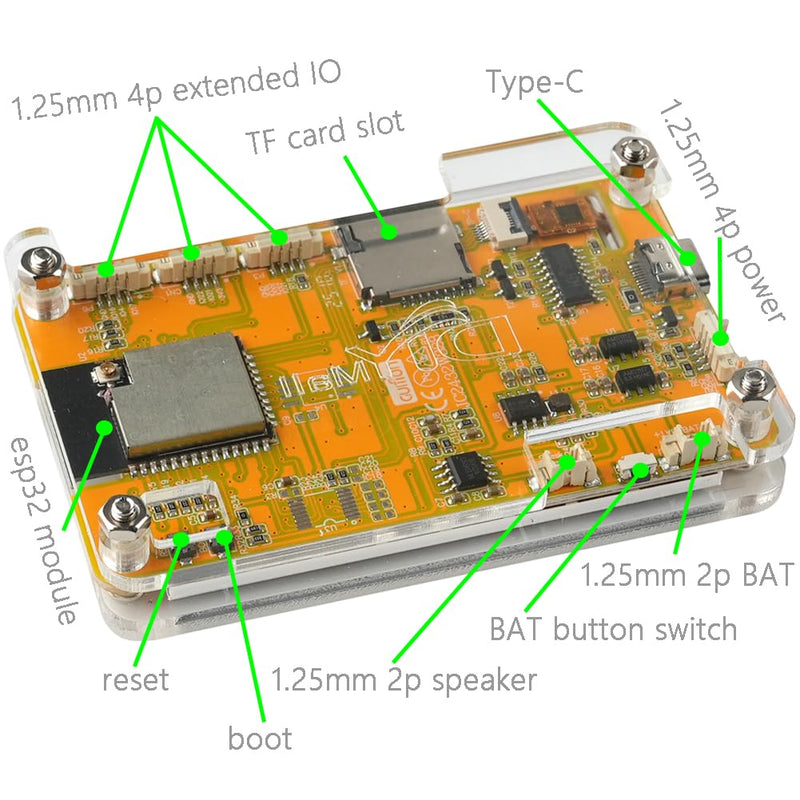 2.8" inch ESP32 Display JC2432W328C Capacitive Touch Screen 240x320 TFT LCD Module ESP-32 Development Board ST7789 + Acrylic Case Transparent, not ESP32-2432S028R