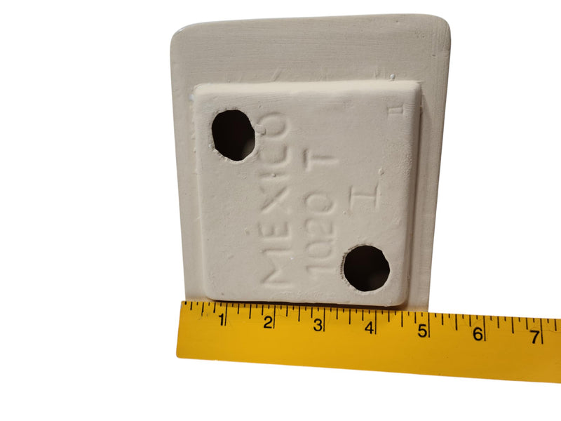 DALTILE Snow White Ceramic TP Toilet Paper Holder Wall Mount Thinset Installation Vintage Mid Century Modern Retro, BA1020T