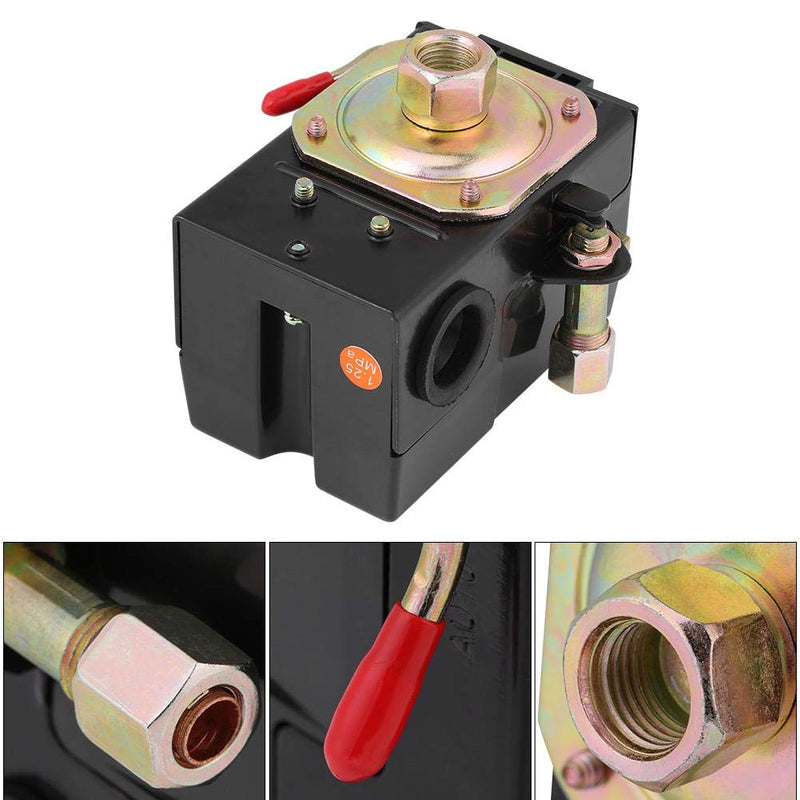 Air Compressor Pressure Switch 240V Single Port Air Pressure Switch 135~175 PSI Plastic 26 Amps Pressure Control Switch Replacement
