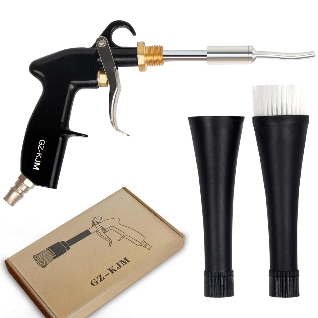 Car Cleaning Gun High Pressure Air Blow Gun Interior Cleaning Detailing Kit Air Compressor Blower Gun with Nozzle and Auto Detailing Dusting Brush