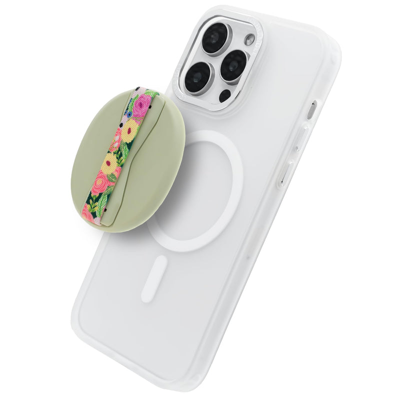 LOVEHANDLE Universal Phone Grip for MagSafe with Metal Ring- Camellias