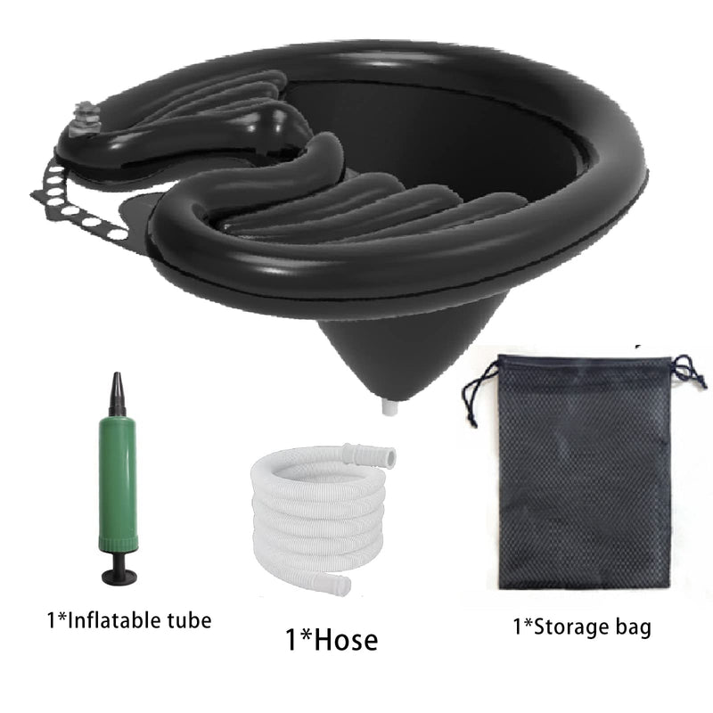 Inflatable Rinse Hair Wash Basin Fold Adjustable with Drainage,Hair Washing Sink,Portable Hair Shampoo Basin,for Bedridden, Children, Pregnant Women, and Patients at Home (Style4) Style4