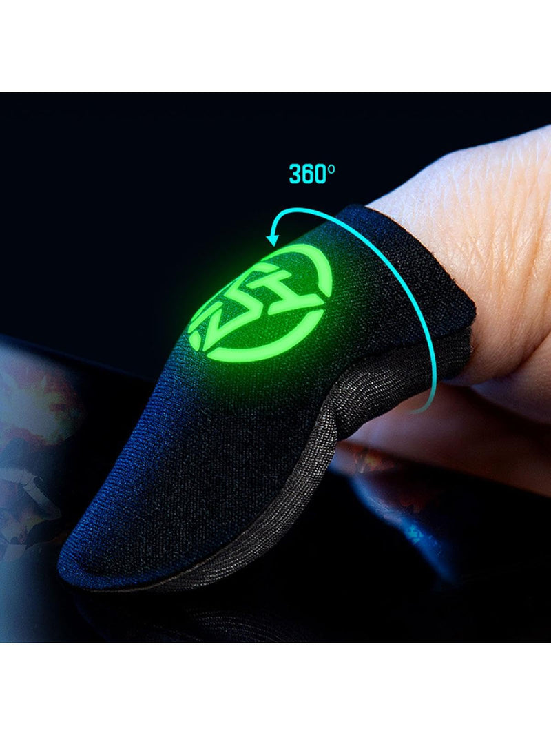 Finger Cover, 1 Pair Gamer Sleeve Sweatproof Dedales Gamer Finger Cover Touch Displa Fingertips Sleeve for Mobile Game Accessory