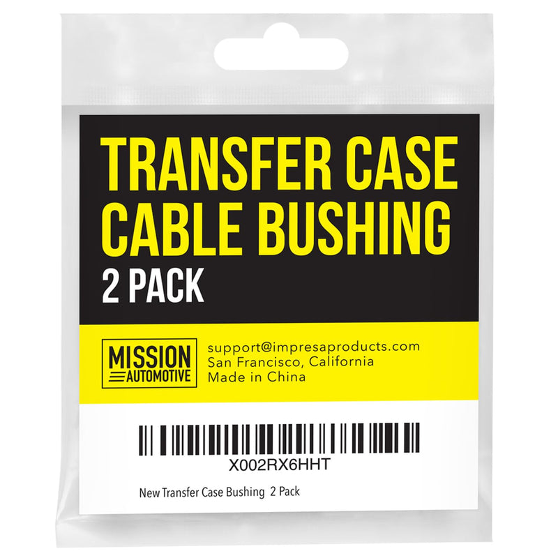 Mission Automotive 2-Pack Jeep Transfer Case Cable Bushing for Wrangler JK 2007-2018 – Repair Linkage, Replacement 68064273ab Bushing, Easy Install