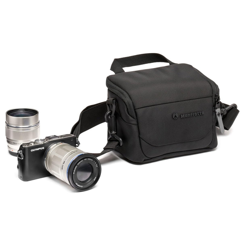 Manfrotto Advanced Shoulder Bag XS III for Reflex and Mirrorless Camera with Lens, Camera Bag, Camera Case with Tripod Mount and Rain Cover