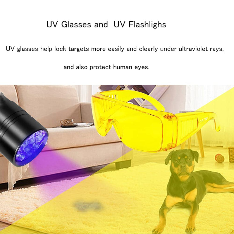 Wale&Morn Refrigerant Leak Detector kit for AC Leak Detection, Halogen Gas Detector, HAVC freon Leak Detector Tools with UV Flashlight and UV Glasses for detect R134a, R22, R12, R410a, etc WJL-6000+UV