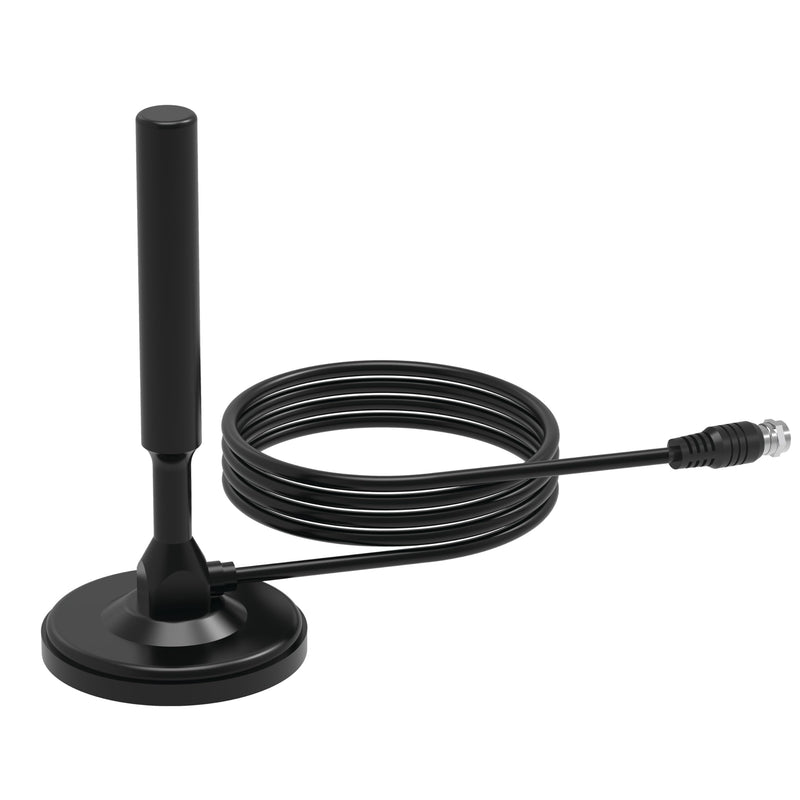 Supersonic SC-619 HDTV Digital Indoor Outdoor Antenna for All TVs for Free Local Channels, Reception Support 4K 1080P, Waterproof, Compact Design, Strong Magnetic Base,16ft Cable