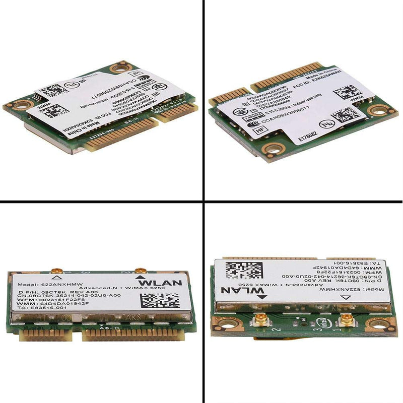 2.4G/ 5G Dual Band Wireless, 300Mbps AC 802.11 A/B/H/G/N Half Height Mini PCI-E WiFi Network Card for 6250 WiMax Compatible with DELL/Asus/Toshiba/Acer
