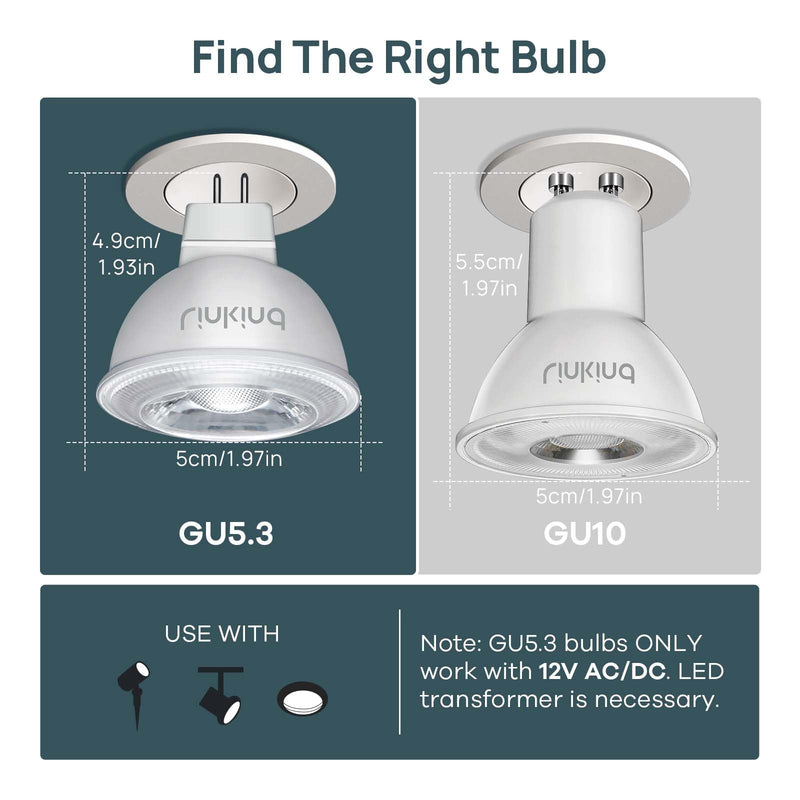 Linkind MR16 LED Bulb Dimmable, GU5.3 Bi-Pin Base LED Light Bulbs, 6.5W (70W Equivalent) 3000K Warm White 640lm MR16 LED Spot Lights, Recessed, Tracking Lights, 12V Low Voltage, 6 Packs Gu5.3-warm White 6 Count (Pack of 1)
