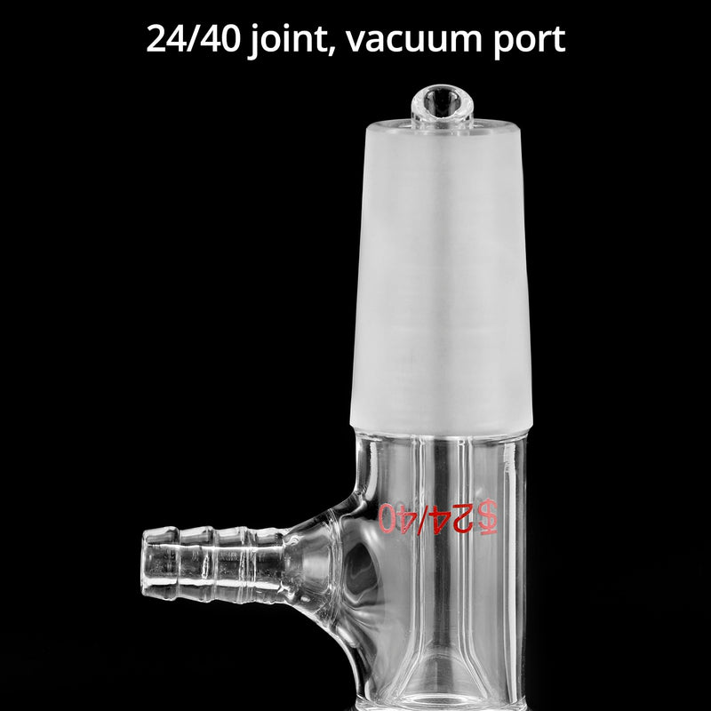 QWORK 500ml Borosilicate Glass Buchner Filtering Funnel with Medium Frit (G2) - 24/40 Standard Taper Inner Joint & 100 Pcs 93mm Filter Paper