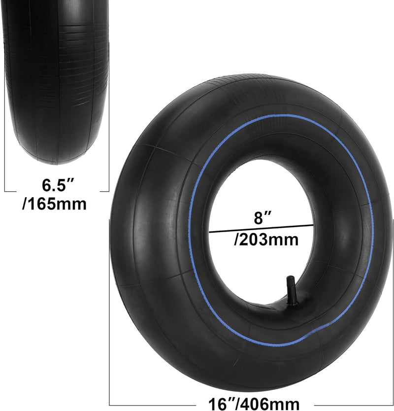 16x6.50-8 Heavy Duty Inner Tube TR-13 Straight Valve Stem for Mower,Tractor,Golf Cart,Garden Trailer and More (1-Pack) 16x6.50-8 TR13 1