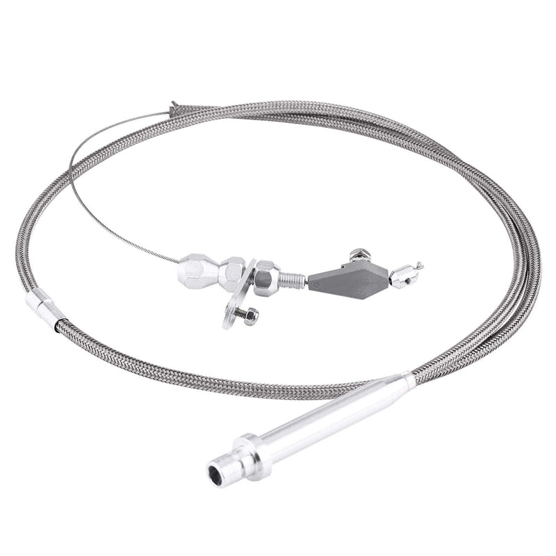 For TH350 Stainless Steel Braided Kick Down Cable Detent Kickdown