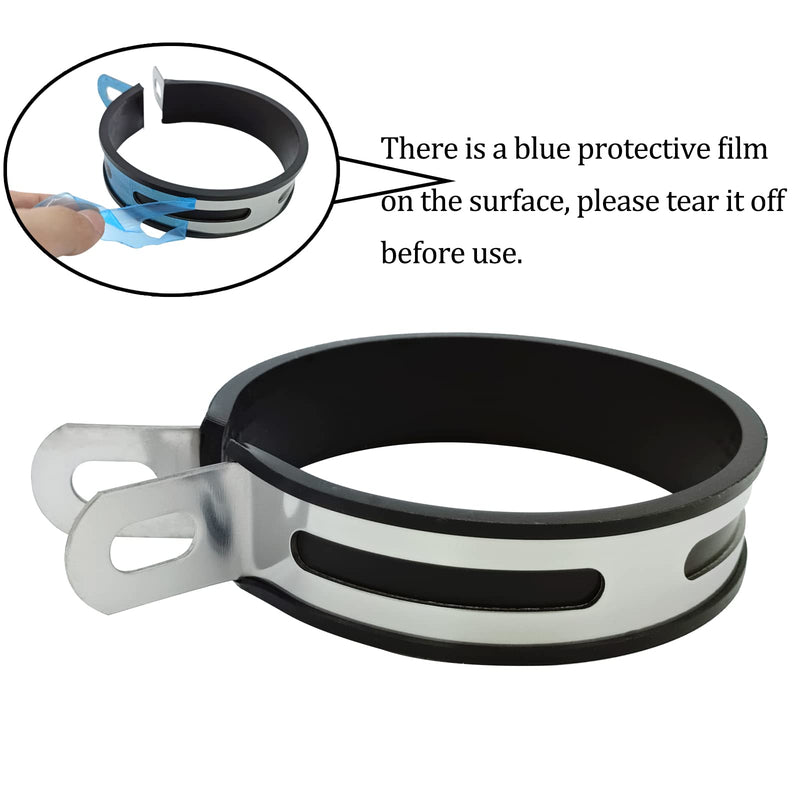 Universal Half Round Motorcycle Exhaust Clip Exhaust Muffler Pipe Bracket Hanger Muffler Pipe Bracket Suitable for Most Motorcycles