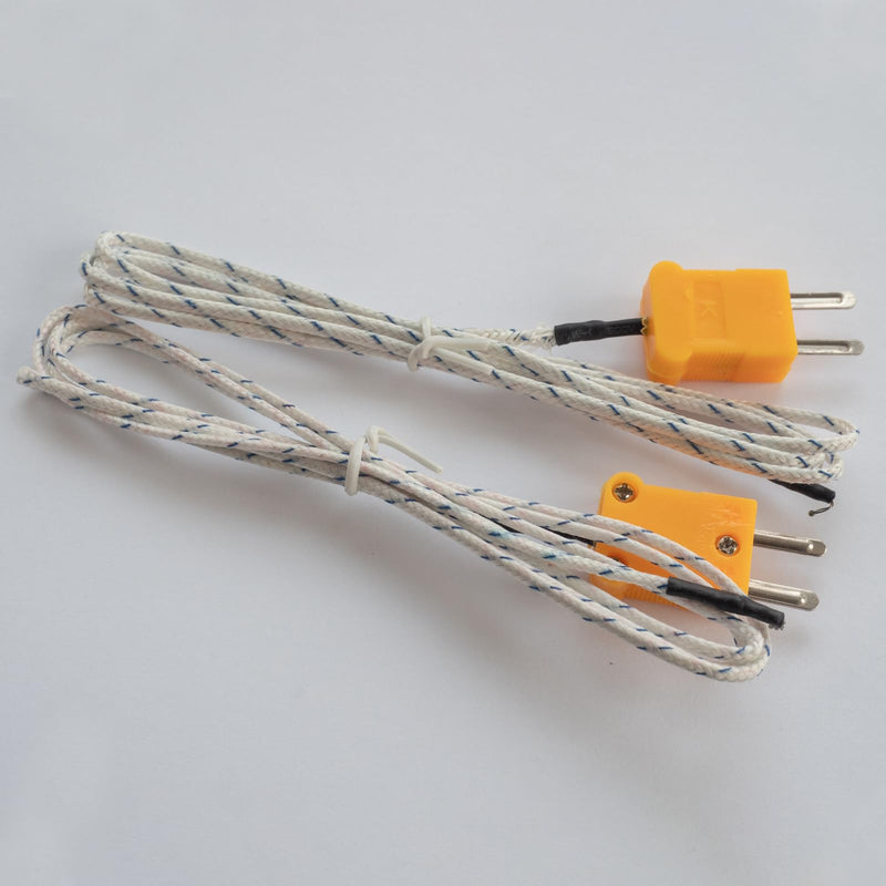 MECCANIXITY K Type Thermocouple with Plug, Meter Temperature Sensor Probe -50 to 1100°C(-58 to 2012°F) Stainless Steel, 0.5x150mm 3.3ft Wire