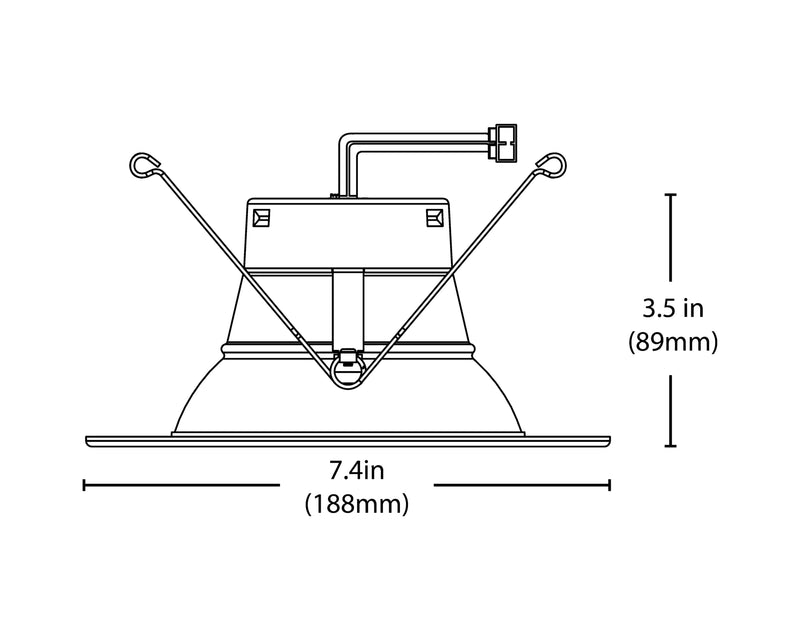 Recessed Ceiling Lights LED Downlight - 5/6 inch LED Recessed Light Fixtures - Selectable CCT 2700K-5000K, 918 Lumens, 10.3W - DLR56 Retrofit Ceiling Light, Bronze, 1-Pk by NICOR Lighting Oil-Rubbed Bronze 1 Pack