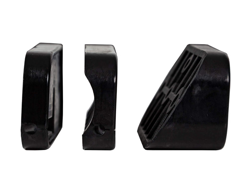 Buyers Products 1492139 Rectangular 3 Inch Wide LED Flood Light, Flat, Tubular, and Angle Rubber Mounting Bases, for Trucks, Trailers and ATVs, Light Bar, Clear