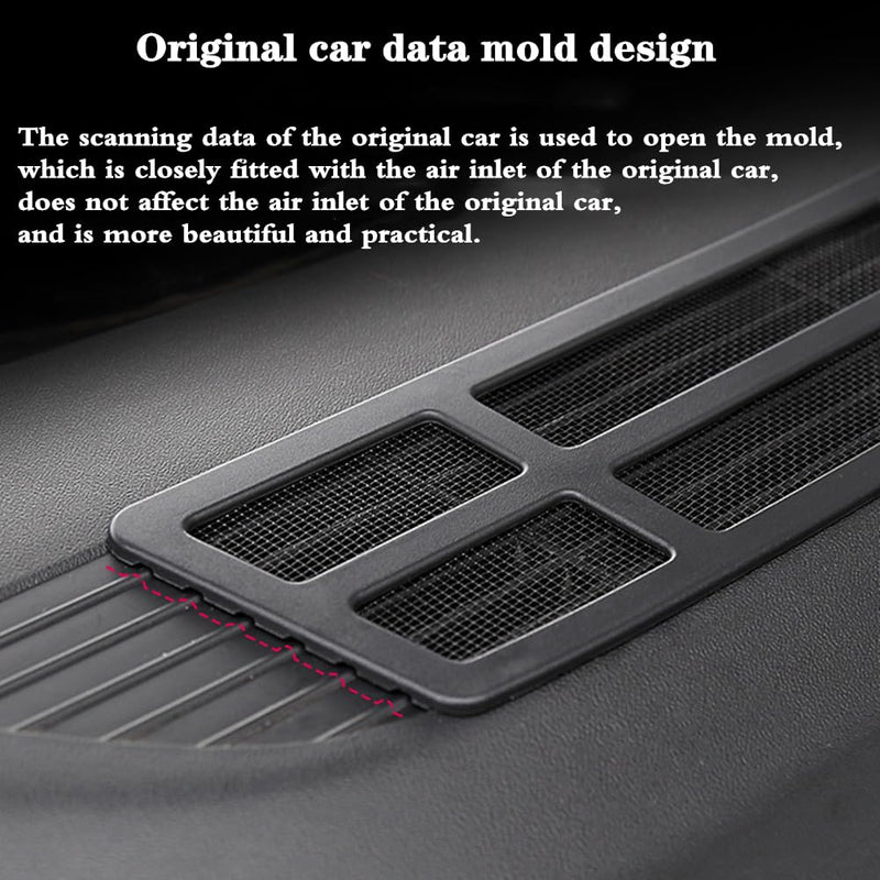 Air Intake Protective Cover for Tesla Model 3 2021-2023 Air Flow Vent Protect Inlet Cover Exterior Accessories with Aluminum Alloy Mesh Air Intake Vent Grille Cover