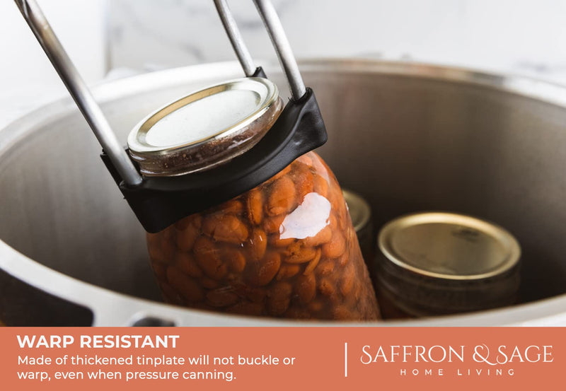 Saffron & Sage Canning Lids Regular Mouth - 120 Count Quality Universal Lids for Ball, Kerr Mason Jars - Good Sealing Performance for a Tight Seal, Food Grade, Rust Proof, and Thick to Prevent Warping 70mm