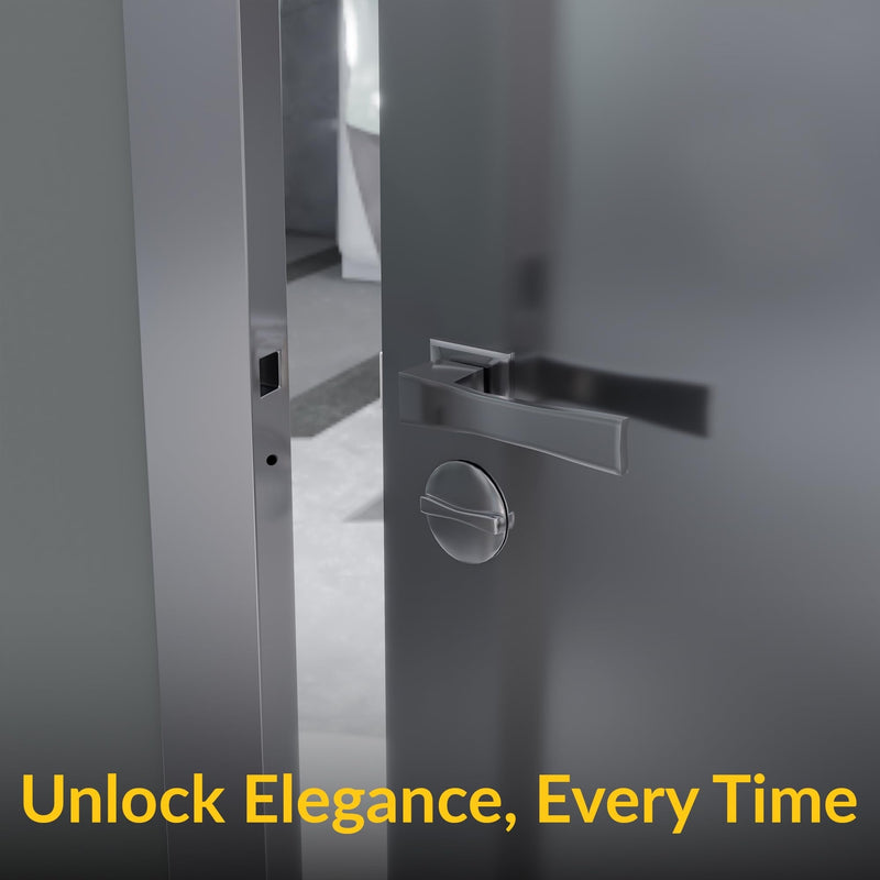Brixwell 91-130 Concealed Latch Cover and Knob for 1" Steel Door Chrome