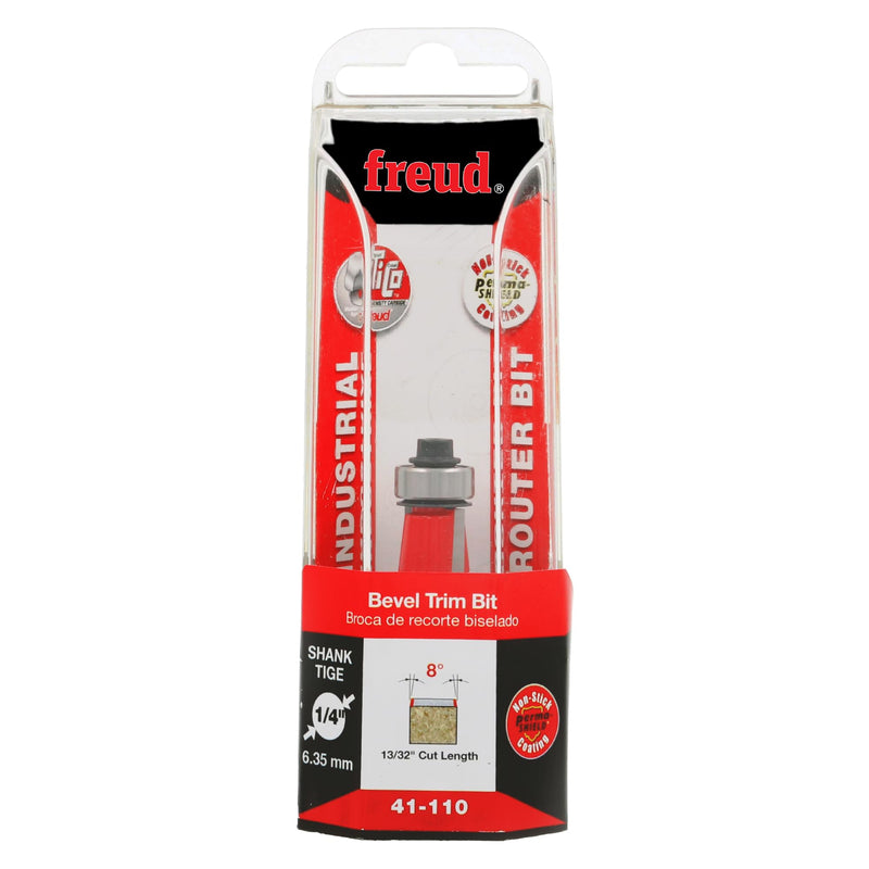 Freud 41-110: 9/16" (Dia.) Bevel Trim Bit with 1/4" Shank