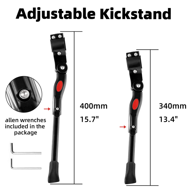 ROCKBROS Adjustable Aluminium Alloy Kickstand for 22''-28'' Mountain & Road Bikes