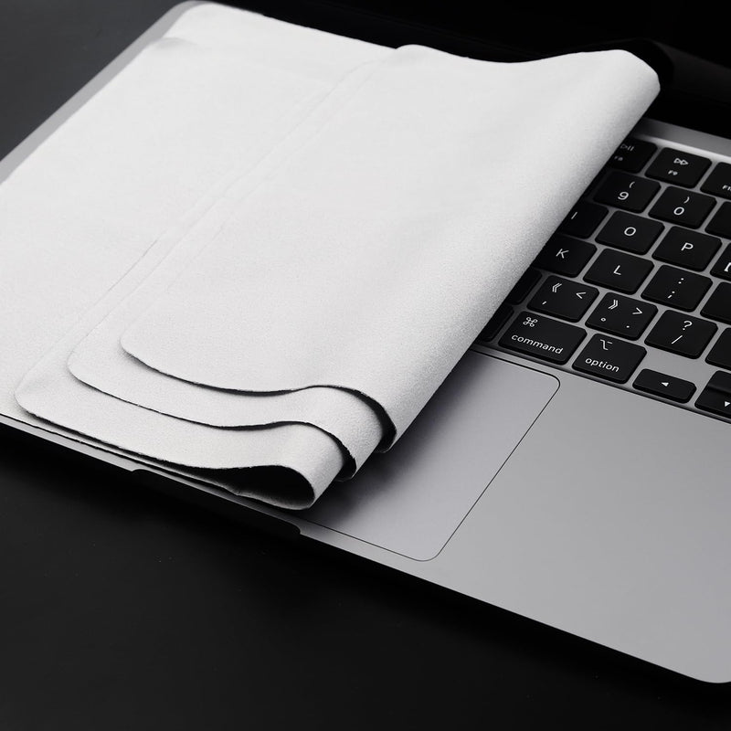 3 Pack Microfiber Liner Cleaning Cloth 15" 16" MacBook Air 15.3/MacBook Pro 15 /MacBook Pro 16 inch Screen Keyboard Imprint Protection, Keyboard Protector for MacBook Air/Pro 15"/Pro 16-Grey