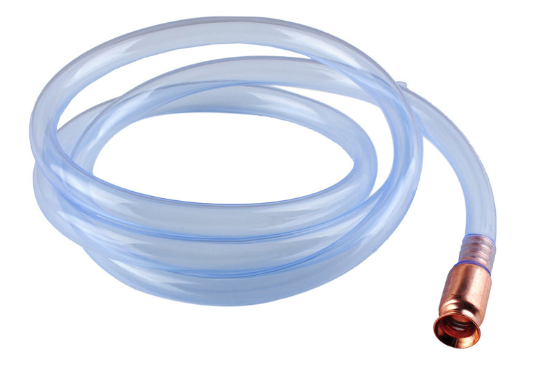 wadoy Siphon Hose Gas/Oil/Water/Fuel Transfer Siphon Hand Pump Self Priming Shaker Hose 6' (2 Pack) Blue