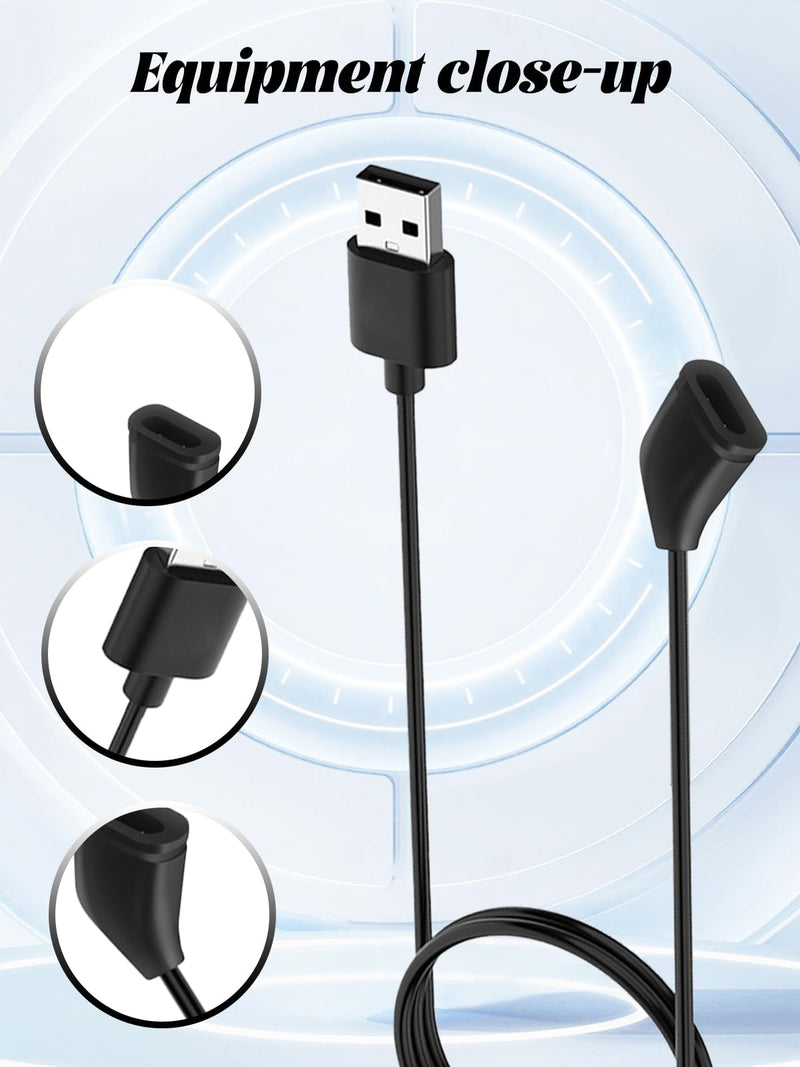 for wepmous G600 20MP AI Smart Glasses with Camera Charging Cable, 3-Layer Safe Charging Protection, Ultra-Soft Flexible Cable, Safe Material,Black