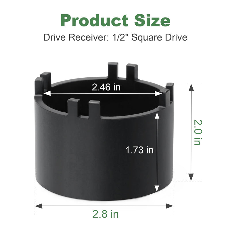 Transmission Front Differential Sundial Bearing Carrier Retainer Seal Installer Removal Socket Tool 18630AA010 18658AA020 for Subaru Forester Impreza WRX STI Legacy Outback