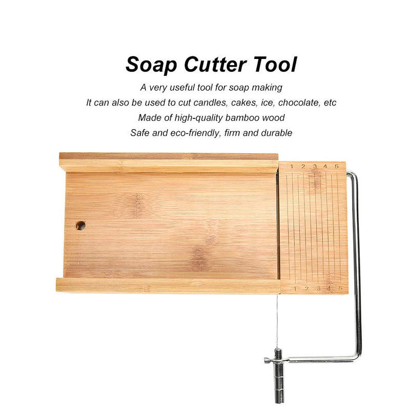 Wooden Soap Cutter, Adjustable Wire Slicer Cutting Tool Bread DIY Making Cutting Tool for Soap, Cheese, Butter, Cake, WGFOIPikxdqwv0np