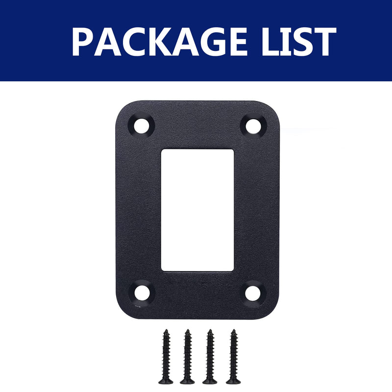 MIIGII Switch Panel, 1 Gang Rocker Toggle Switch Aluminum Housing Bracket for Car Truck Marine Boat RV Vehicle, Waterproof Panel