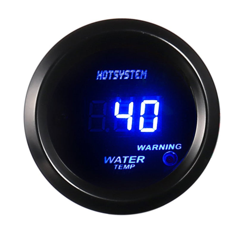 Universal Water Temp Gauge Temperature Meter Blue Digital LED DC12V 2inches 52mm for Car Automotive(Celsius)