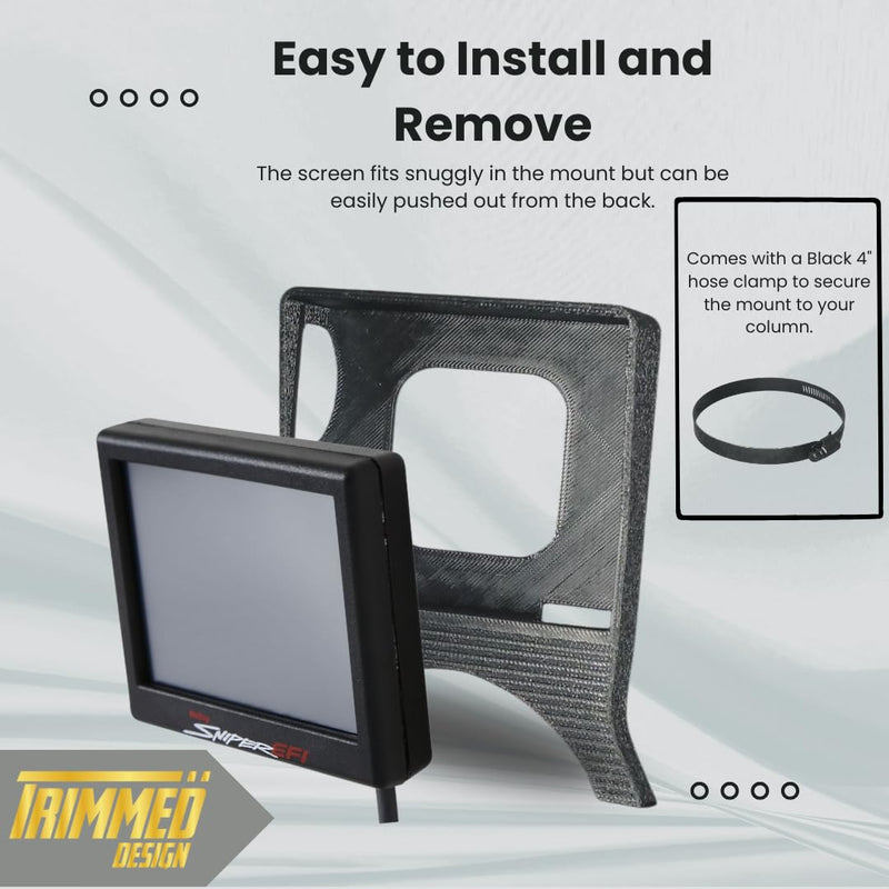 Generic Column Mount for Holley Snipper, Dominator and Terminator X 3.5"" Screen