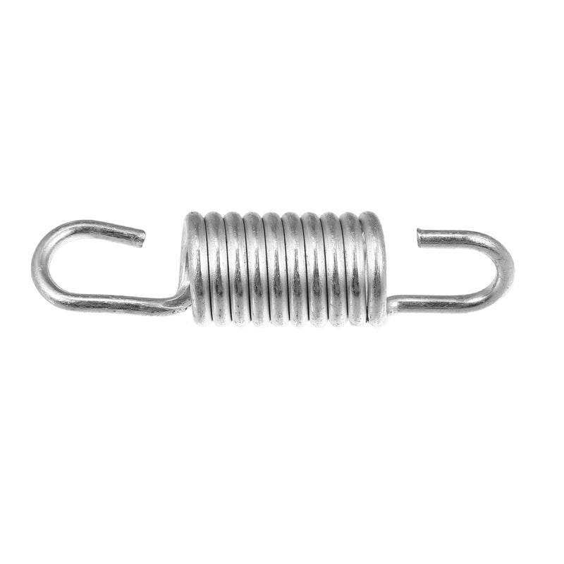 X AUTOHAUX 2pcs 6cm Length Silver Tone Plated Steel Motorcycle Brake Pedal Return Spring for Suzuki 2