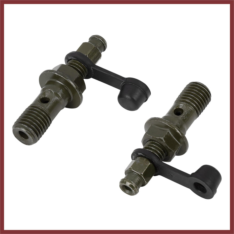 M10x1.25mm Banjo Bolt Bleeder Screw Fuel Line Adapter Fitting Set for Motorcycle Brake Master Cylinder Replace Parts